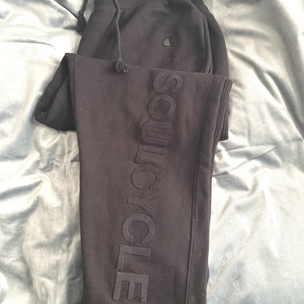 Exclusive SoulCycle x Champion Black Cuffed Joggers